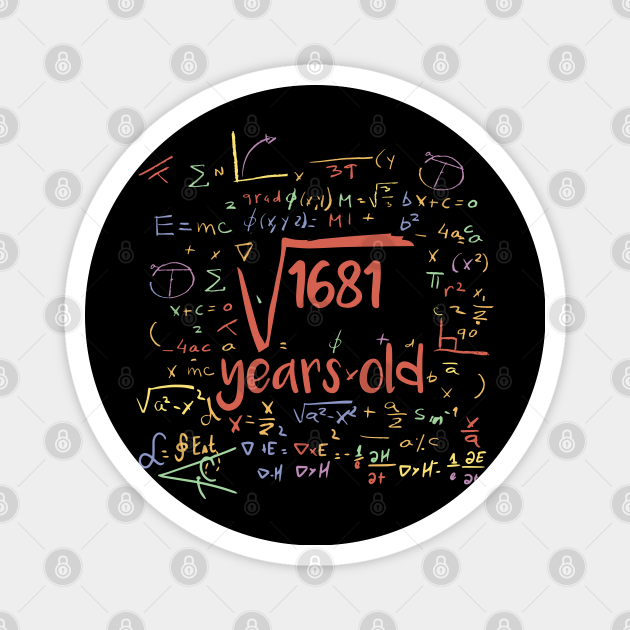 square-root-of-1681-41st-birthday-41-year-old-gifts-math-bday-square